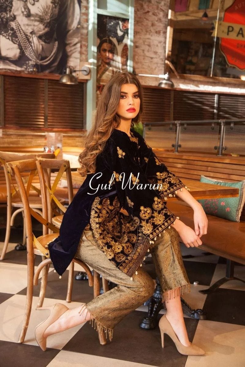 Luxury Velvet- GulWarun - 2pc